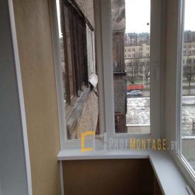 Отделка балконов ламинированными панелями ПВХ
